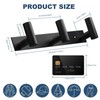 VAEHOLD Black Hat and Coat Wall Mount Rack - 3