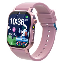 Kids Smart Watch Gifts for Girls Age 3-12, 32 Games HD Touch Screen Kids Watch with Camera Video Music Audiobook Pedometer Flashlight 12/24 hr Educational Toys Birthday Gift for Girls Ages 6 7 8 9 10