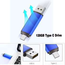 KOOTION Type C 128GB USB 2.0 Flash Drive Pen Drive Pen Drive Dual Drive Storage U Disk