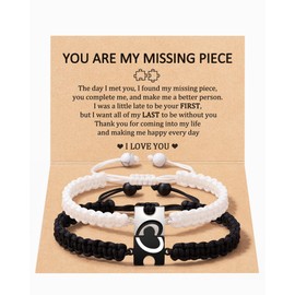 MANVEN Pulseras Para Parejas De Novios Matching Couples Stuff Gifts for Him Her friend friend Couples Bracelets Long Distance Matching Bracelets for Couples