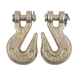 BATONECO 5/16" Clevis Grab Hooks G70 Chain Hook for Trailer Towing, Machinery Lifting, Cargo Transport, Alloy Steel Forged 5400 LBS WLL (2-Pack)
