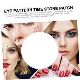 BIUDECO 9sheets Acrylic Stickers for Makeup and Nail Rhinestone Stickers for Crafting for Parties and Special Occasions