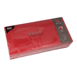 PAPSTAR 150 Napkins 'Daily Collection' 1/4 Fold 32 cm x 32 cm Bordeaux