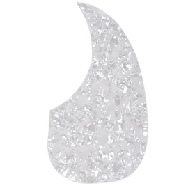 Musiclily Oversize Acoustic Guitar Self-adhesive Pickguard for Martin D28 Style guitar, White Pearl