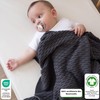 Little Dedi 100% Organic Cotton Knitted Baby Blanket, 80 x