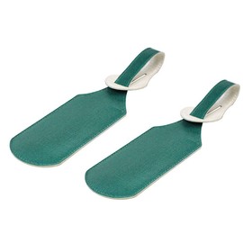 JAVOedge Green Matte Sheen Stylish Luggage Tags (2 Pack)