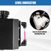 Coolant Overflow Tank, Aluminum Coolant Reservoir Tank, 1L Universal Reservoir