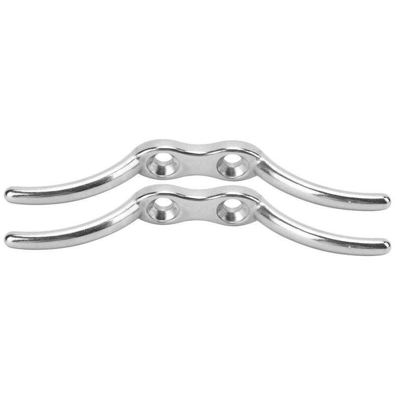 2pcs/set 6in Cleat Stainless Steel Flagpole Cleat Hook Flag Halyard