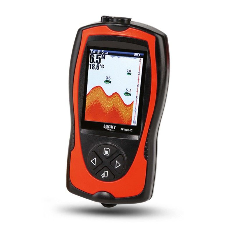LUCKY FF1108-1CT Portable Fish Finder 100M/300FT Depth Fish Alarm Wired