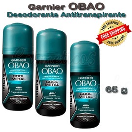 Garnier 3 pack Garnier  Obao Antiperspirant Deodorant Cool Metal for Men  Made in Mexico