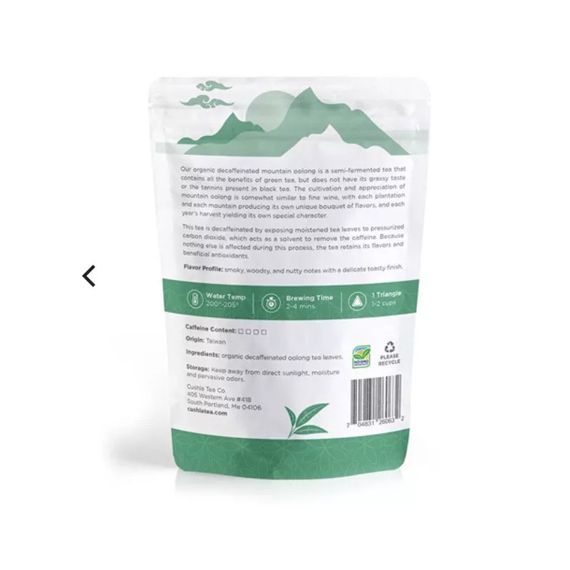 Purely Native Caffeine Free Oolong Tea Bags. Organic Caffeine-Free Oolong.