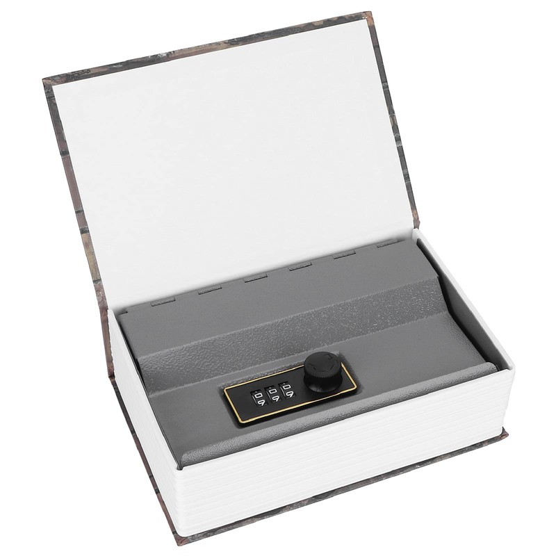 Tyenaza Imitation Book Shaped Safe with Combination Lock, Book-Shape Mini