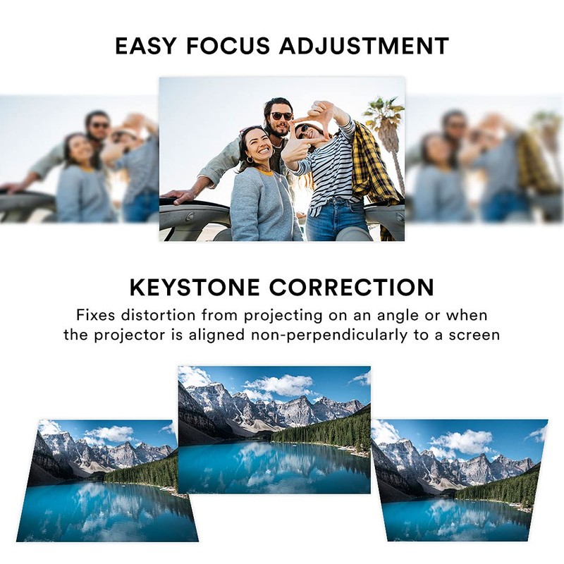 Core Innovations 150" LCD Home Theater Projector (White)