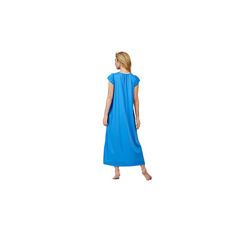 Shadowline Rosebud - Camisón Largo para Mujer, Zafiro, 2X
