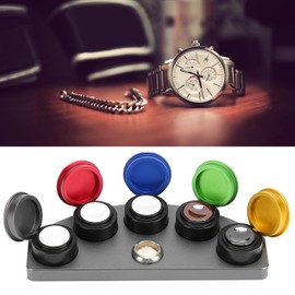 Watchmaker Oil Cups,Watch Oiler Kit, Alloy Five Holes Watch Oil Dishes Watchmaker Oil Cups Cup Tools Dish Set Repair Tray Stand Holder Watch Oiler Dish Oil Cup Watch Repairing Part Accessory