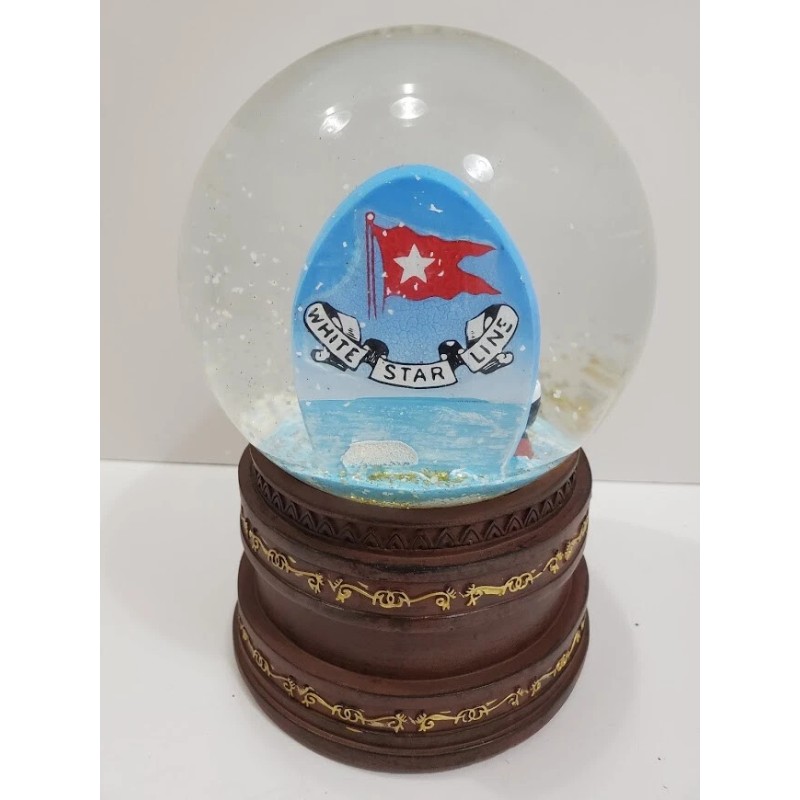Large Titanic Grand Staircase Snow Globe in Original Box