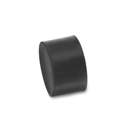 Ganter standard elements, GN 352 bump stop with internal thread, natural rubber, black, GN 352-75-50-M12-E-55