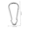 Sosoport 2pcs Indoor Carabiner Buckle Gym Pull Rod Buckle Safety