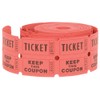 Unique Ticket Rolls, Paper, Red, Green, or Blue, 2"