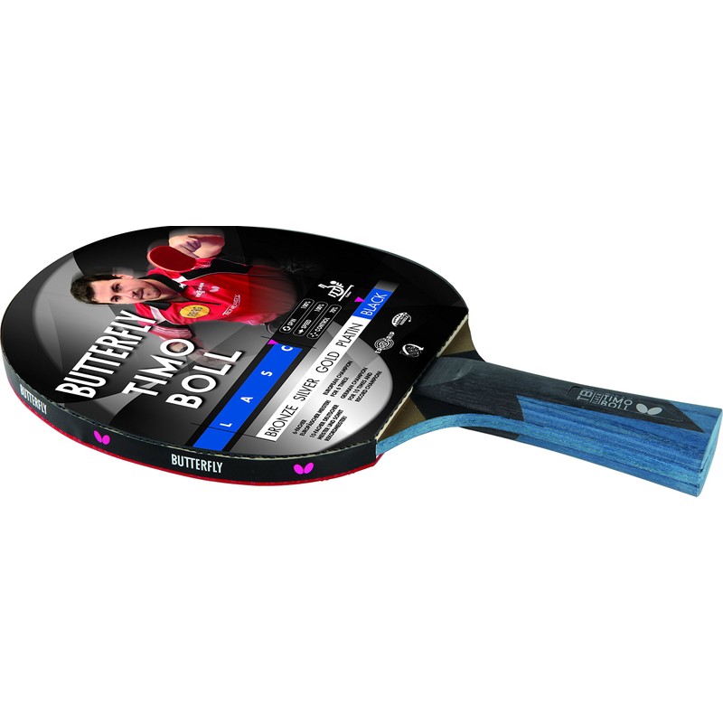 Butterfly Timo Boll Black Table Tennis Bat + Table Tennis