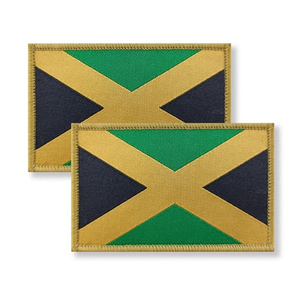 Overdecor Jamaica Jamaican Flag Patch Tactical Military Patches - Hook