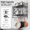 VyGrow 17 Inch Pot Rack Wall Mounted, 2 Tier Pots