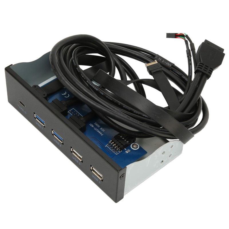 5.25 Inch Media Dashboard 2xUSB3.0 2xUSB2.0 1xType C 10Gbps High