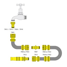 C.K 7928 Watering Systems Tap Adapter Smooth 20-30mm Diameter