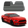 BDK Auto Sun Shade Black Flag Front Window Windshield Protector