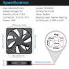 Wathai 140mm Case Fan 12V DC Brushless High Performance Cooling