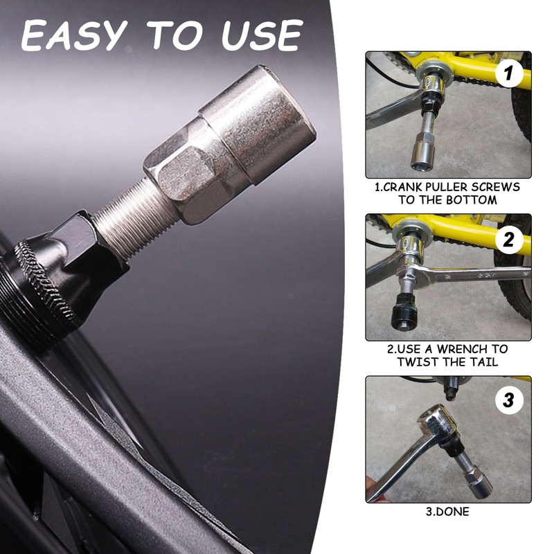 HDGSAFD 1 Piece Bicycle Bottom Bracket Remover Bike Crank Puller