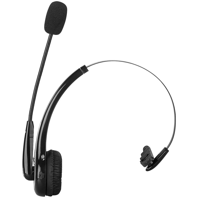 Callstel Handy Headset: Profi-Mono-Headset mit Bluetooth, Geräuschunterdrückung, 10-Std.-Akku (Headset Mikrofon,