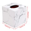 BSTKEY PU Leather Household Office Cube Square Tissue Paper Holder