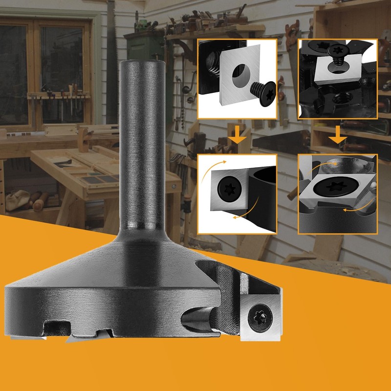 SpeTool Face Milling Cutter 12 mm Shank 75 mm Cutting