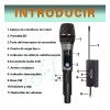 Micrófono Inalámbrico Profesional Uhf Markimton M02 Gris Oscuro