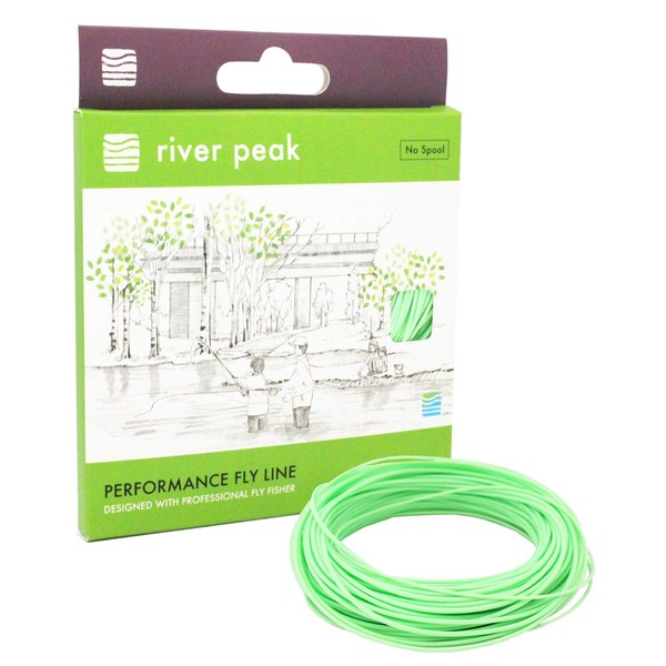 river peak Floating Shooting Head, Light Green, SH-10F, 49.2 ft