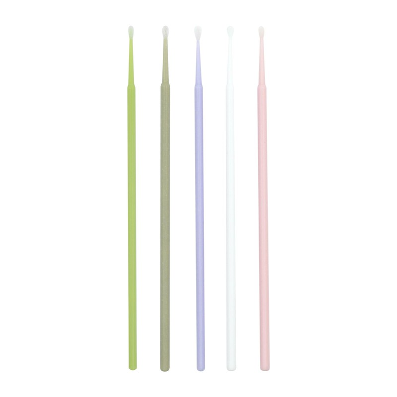LASHIDOL 100pcs Micro Cotton Swabs for Eyelash Perm Thin Long