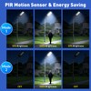 Solar Street Lights Outdoor Waterproof, 4-Pack LED Flood Lights with