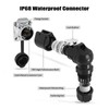 3 Pin IP68 Waterproof M20 Right Angle Aviation Connector 20A