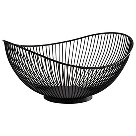 APS SVART 30424 Basket Metal Black 29.5 x 25.5 x 13.5 cm