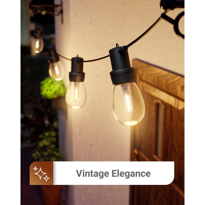 Sunco String Light Bulb Replacement, S14 LED Bulbs for Outdoor