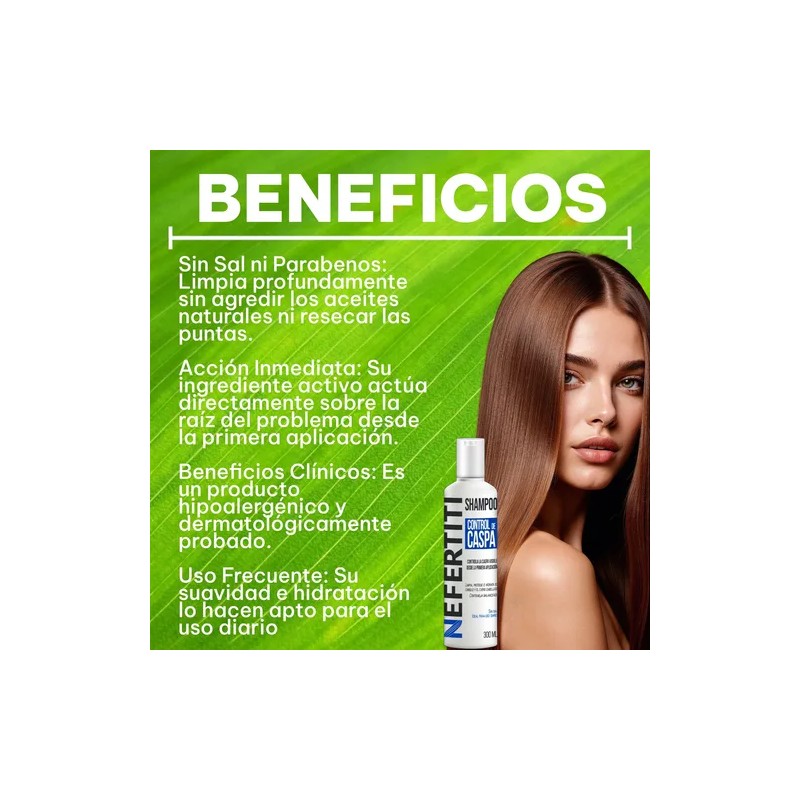 Nefertiti Shampoo Control De Caspa 300ml