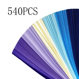 Origami Stars Paper, 540 Sheets Star Origami Paper, Star Paper Strip Star Paper Origami Strips 7 Colors Paper Star Strips Lucky Star Decoration Paper Strips