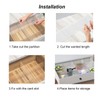 Onerbuy 8pcs Adjustable Grid Drawer Dividers DIY Plastic Closet Separator