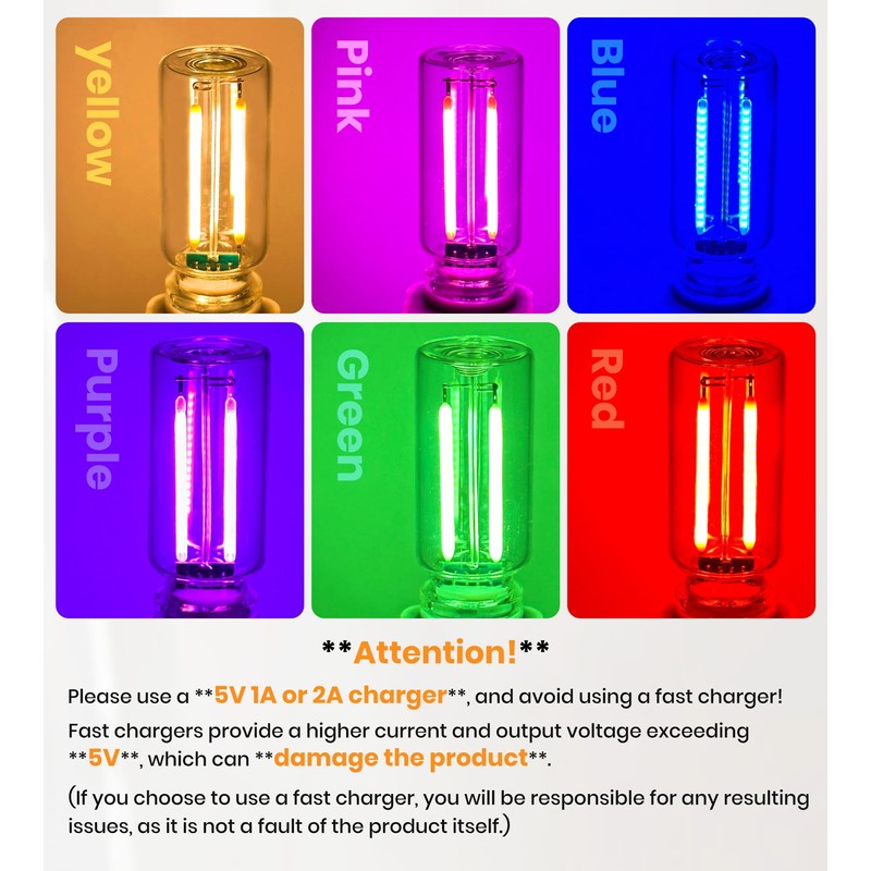 USB LED Car Interior Atmosphere Light, Multicolor Ambient Lighting, Retro