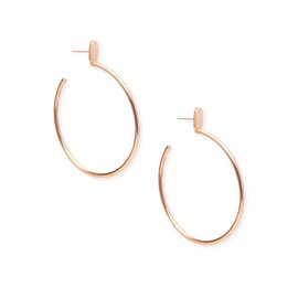 Kendra Scott Pepper Hoop Earrings in Women, Fashion Jewelry, One Size, Brass Metal