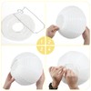 LIHAO 16 Inch White Round Paper Lanterns (10 Pack)