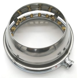 9 Inch High-powered Jet Burners With Lip (Propane Gas) (20 Brass Tip Jets Burners) (120,000 Btu)