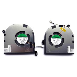 New CPU+GPU Cooling Fan Replacement for DELL XPS 15 9500, for Precision 5550, P/N: 0DJH35 009RK6, DJH35 09RK6
