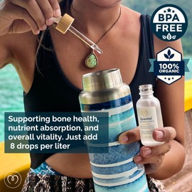 Mayu Concentrated Ionic Trace Mineral Drops - Rich Concentrate Electrolytes: Magnesium Chloride Sodium Supplements - Essential Blend Drop for Immune Support - Nutrient-Packed Alkaline Water (1)